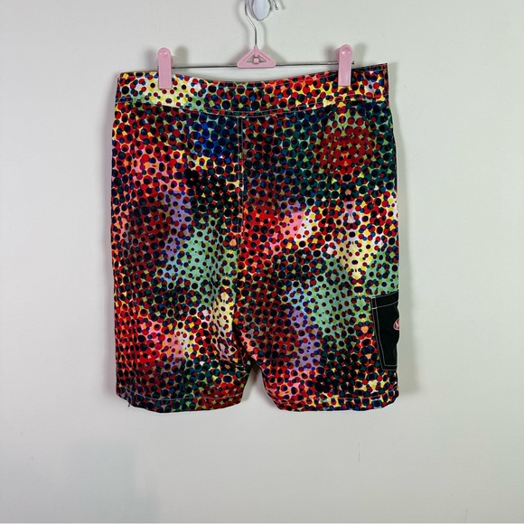 Mambo Australia Circle Colorful Design Swim Board Shorts Men Medium - Picture 2 of 6